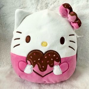 *NEW* Sanrio 8" Pink Hello Kitty holding Chocolate Heart Squishmallow